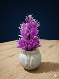 Elegant Purple Blossom Mini Vase Arrangement