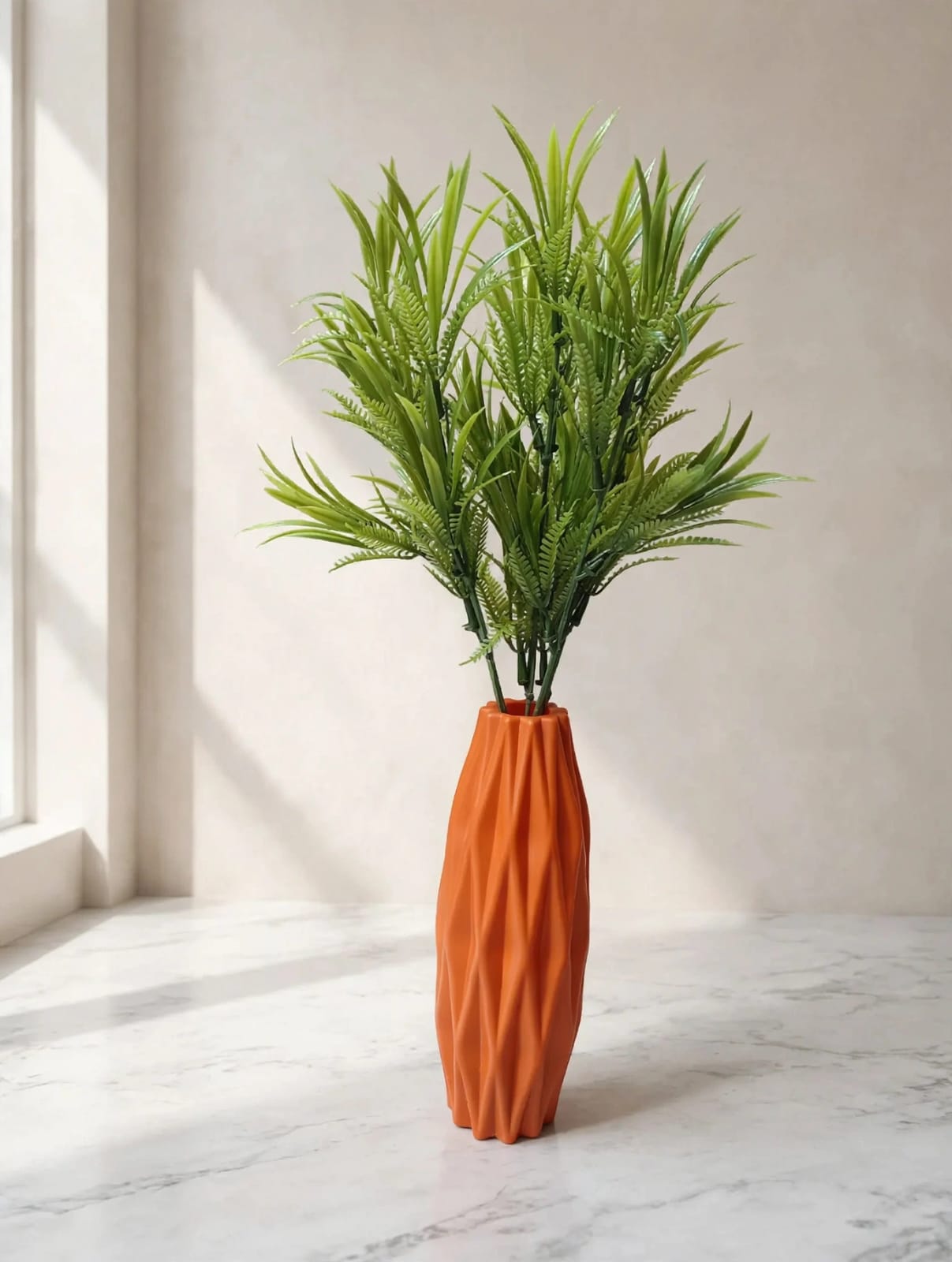 Floral Grace Grey Vase