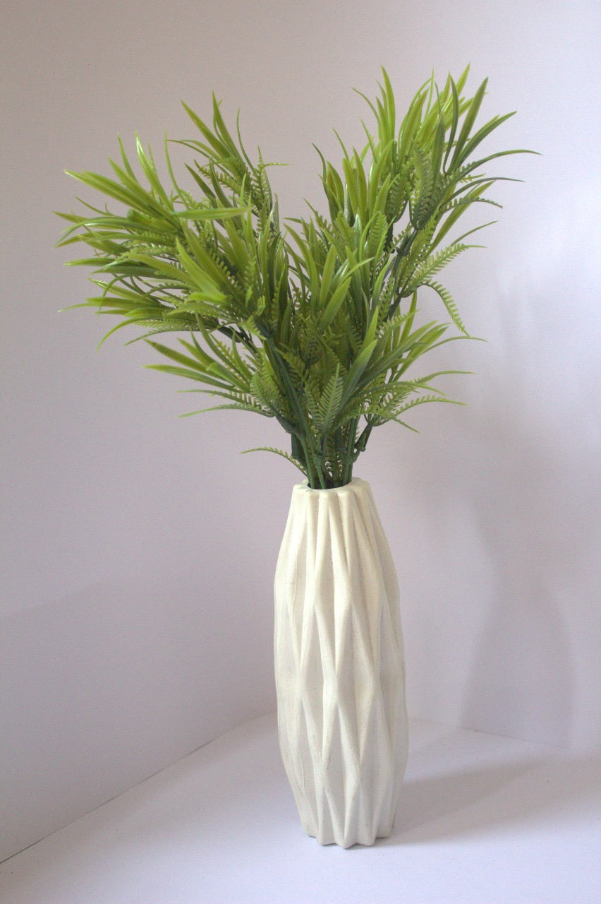 Green Fern Elegance Vase